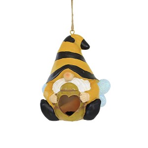 Home & Garden 6.5" Garden Gnome Birdhouse Yard Decor Clean-Out Hole Transpac  -  Bird And Insect Houses - 1 of 3