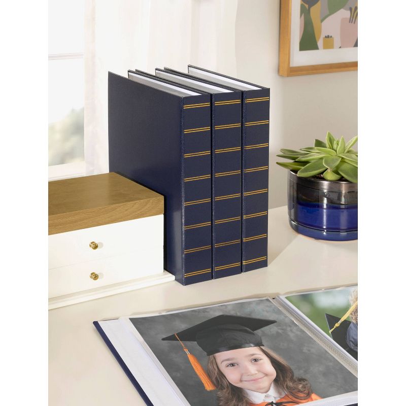 9.45&#34; x 11.75&#34; Traditional Photo Album Navy Blue - Kate &#38; Laurel All Things Decor, 5 of 8