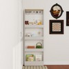 4 Tier Behind The Door Bookshelf, 69" Tall Slim Floor Standing Bookcase, Space-Saving Narrow Storage Organizer for Living Room, Entryway, Kitchen - 2 of 4