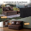 VINGLI Futon Sofa Bed, 5-in-1 Convertible Sleeper Sofa Chair RV Furniture Pull Out Floor Bed Couch for Small Spaces, Living Room, Bedroom - 4 of 4