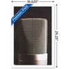 Trends International Tom Quartermaine - Retro Microphone Framed Wall Poster Prints - 3 of 4