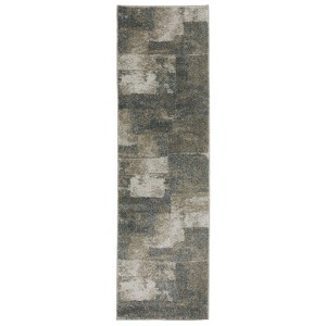 Oriental Weavers Alton 532B9 Teal/ Grey Indoor Area Rug - 2'3" x 7'6" - 1 of 4