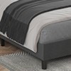 Twin Bed Frame Upholstered Platform Bed Frame with Fabric Headboard - 3 of 4