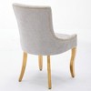 PAGED Dining Chairs Set of 2 Modern Living Room Chair with Wooden Legs, Upholstered Dining Room Chair for Kitchen - 2 of 4