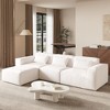 WJShome Modular Sectional Sofa Couch,118.62" L Shaped Cloud Couch with 1 ottomans,Minimalist 4 Seater Convertible Sofa for Living Room - 2 of 4