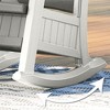 Suncast Outdoor Lightweight Portable Rocking Chair with 7 Gallon In-Seat Storage, Porch, Patio, Deck Furniture, 375 Pound Capacity, Dove Gray (4 Pack) - 4 of 4