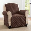 Collections Etc Ultra Reversible Furniture Cover Protector Chair Chocolate/Tan - 2 of 4