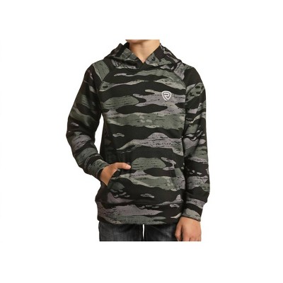 Boy's Camo Printed Hoodie - Rock & Roll Denim