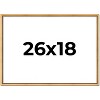 PosterPalooza | Classic Modern Gold Picture Frame - UV Acrylic, Backing Board, Hanging Hardware Included - 2 of 4
