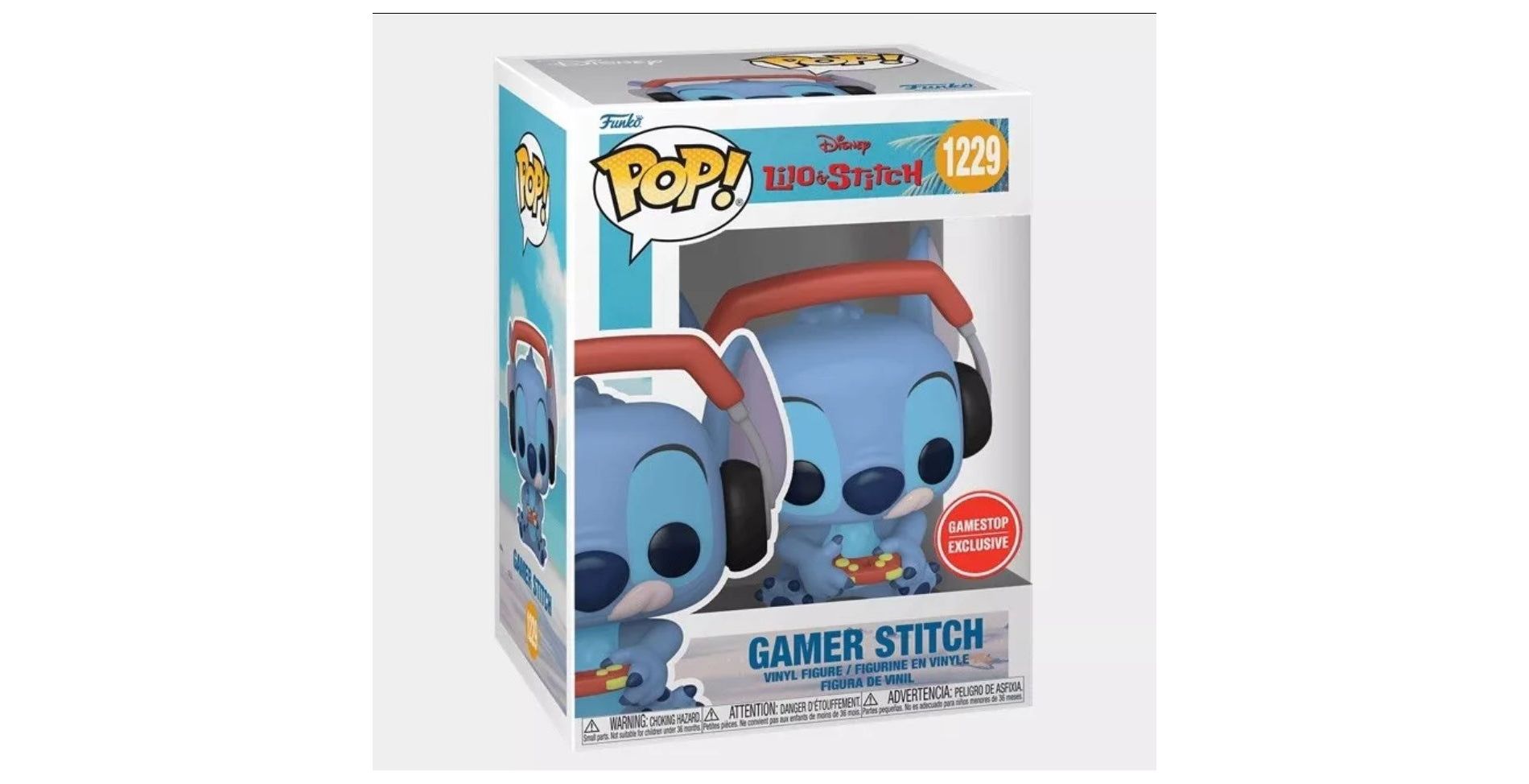 Disney - Lilo & Stitch Gamer Stitch Gamestop Exclusive # 1229 Funko Pop