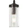 Minka Lavery Downtown Bronze Mini Pendant 3 1/4" Wide Modern Clear Seeded Glass Shade for Dining Room House Kitchen Island Bedroom - 3 of 3