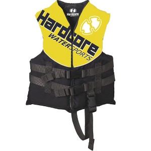 Hardcore Coast Guard type III PFD for youth child teen adult; Life vest flotation device; life jacket paddle vest - 1 of 4