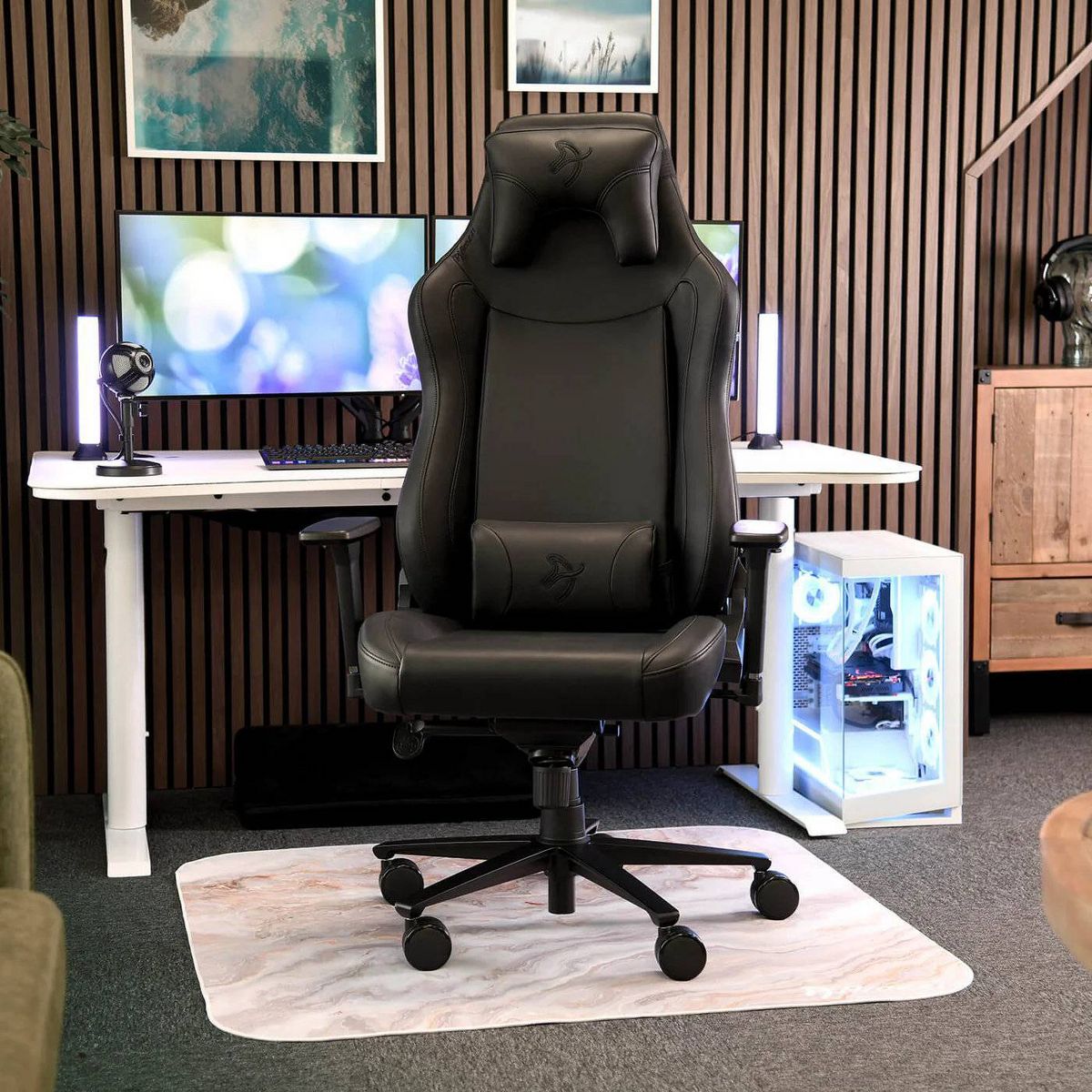 Arozzi Vernazza Ergonomic Office and Gaming Chair with Recliner Swivel Tilt Rocker Adjustable Height and Lumbar and Neck Support - thumbnail 10