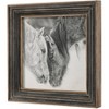 Uttermost Custom Black and White Horses 31 1/2" Square Framed Wall Art - 2 of 3