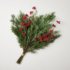 28" Cypress and Berry Artificial Bundle - Hearth & Hand™ with Magnolia - 1 of 3