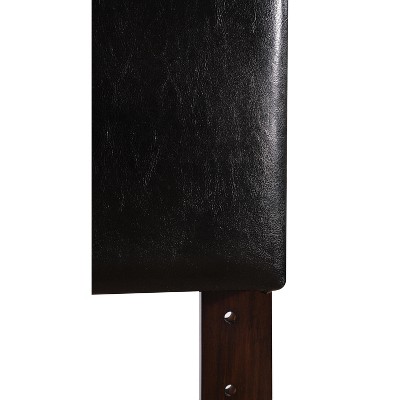 Nova Black Faux Leather Full Adjustable Headboard
