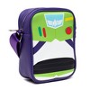 Disney Vegan Leather Crossbody Backpack for Men and Women with Adjustable Strap, Toy Story Buzz Lightyear Character Close Up Purple - 2 of 4