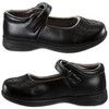 French Toast Toddler Girls School Shoes with Little Abstract Details - 3 of 4
