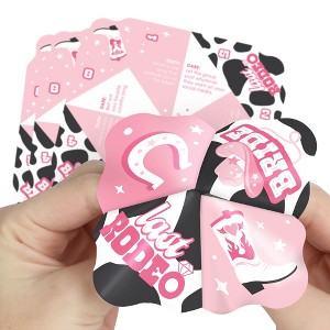 Big Dot of Happiness Last Rodeo - Pink Cowgirl Bachelorette Party Cootie Catcher Game - Truth or Dare Fortune Tellers - Set of 12 - 1 of 4