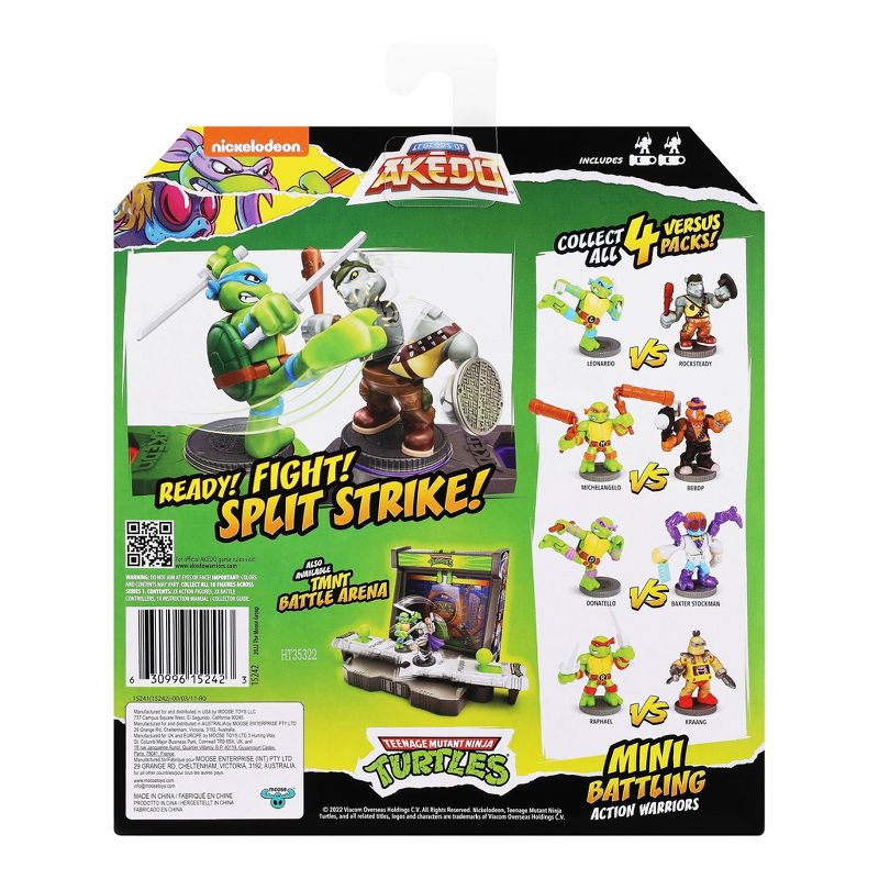 Akedo Teenage Mutant Ninja Turtles Donatello vs Baxter Stockman Mini Figure Set - 2pk, 4 of 11