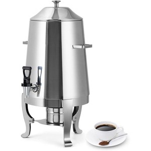 Hot Beverage Dispenser, 13L/3.5 Gal Stainless Steel Coffee Urn With Fuel Tray for Milk Coffee Tea, Hot Drinks Dispenser for Party Buffet Hotel - 1 of 4
