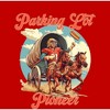 "Parking Lot Pioneer" Old West Wagon Football Cowboy Adult Short Sleeve Tee - 2 of 2