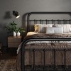 Allewie Metal Platform Bed Frame with Victorian Style Wrought Iron-Art Headboard/Footboard, No Box Spring Required - 3 of 4