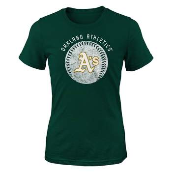 MLB Oakland Athletics Girls' Crew Neck T-Shirt
