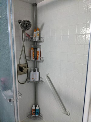 Tension Pole Shower Caddy Stainless Steel - Zenna Home : Target