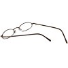 Flex Plus by Vivid FP-10 Designer Reading Eye Glasses in Shiny Brown 46mm +2.00 | Ladies | Oval Shape | Small Fit - 4 of 4