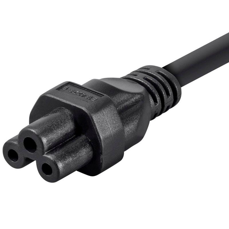 Monoprice Power Cord - 3 Feet - Black | NEMA 5-15P to IEC 60320 C5, 18AWG, 10A/1250W, 3-Prong, 3 of 7