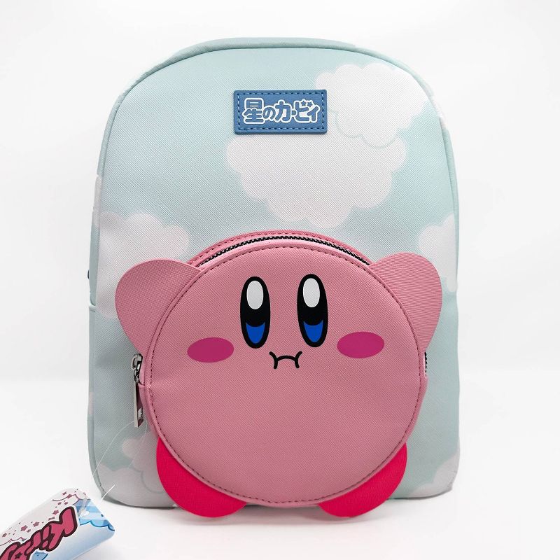 Kirby Cloud All Over Print 11&#34; Mini Backpack with Pocket, 1 of 9