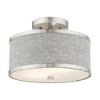Livex Lighting Park Ridge 2 - Light Semi-Flush Mount in  Brushed Nickel - 3 of 4
