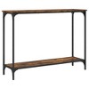 vidaXL Console Table Smoked Oak 39.8 in.x12 in.x29.5 in. Engineered Wood - 2 of 4
