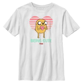 Boy's Adventure Time Valentine's Day Jake Being Cute T-Shirt