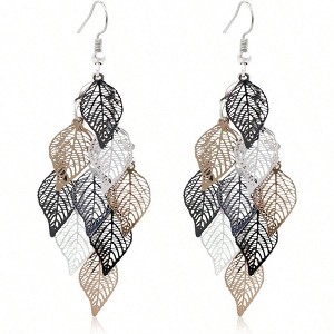 Boho Dangle Earrings, Lightweight Gold Chandelier Drop Earrings for Women - 1 of 4