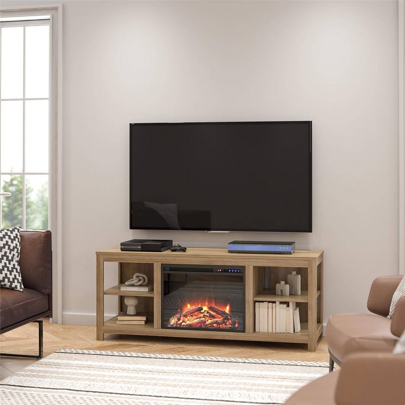 Ember Isle Electric Fireplace TV Console For TVs Up To 74" - Room & Joy, 4 of 13