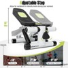 Costway Mini Stepper for Exercise at Home with Resistance Bands Adjustable Height Black/White - 4 of 4