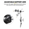 Fieryred 2 Bike Adjustable Bolt On 75 Pound Capacity Spare Tire Rack with Mounting Frame, Bike Unit Frame, Rubber Cut Out, and Locking Knob, Black - 2 of 4