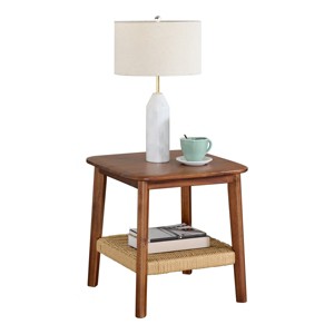 Alaterre Calais Acacia Wood Side Table, Chestnut - 1 of 4