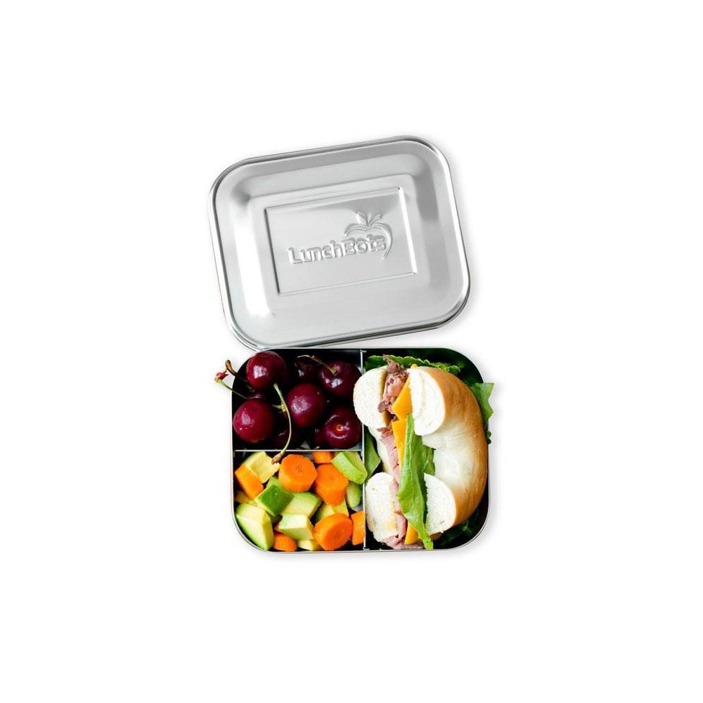 Photos - Food Container LunchBots Medium Trio Food Storage Container - Silver