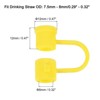 Unique Bargains Reusable Dust-Proof Flexible Washable Straw Cover - 2 of 4