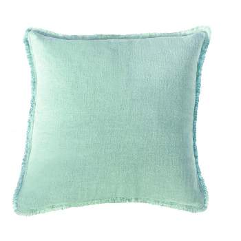 Mint Green Soft Linen Euro Pillow 26x26