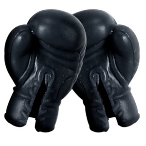 Black Pair of Boxing Gloves for WWE Wrestling Action Figures - 1 of 1