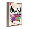 Stupell Industries Unwind Rainbow Colors Icon Bath, 18" x 18" - 3 of 4