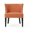 Contemporary Tufted Wingback Chair with Nailhead Trim, Upholstered Waffle Stitch Accent Chair for Living Room, Christopher Knight Home Sofa Chair - 2 of 4