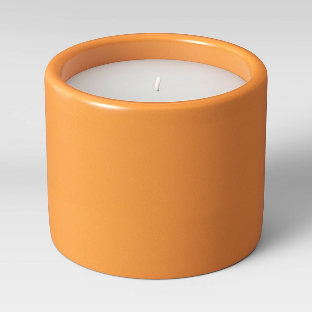 Decorative Ceramic Citronella Candle Vase Sun Orange - Project 62