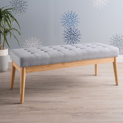 Vynxaria Mid-Century Modern Ottoman: Stylish Versatility for Every Room