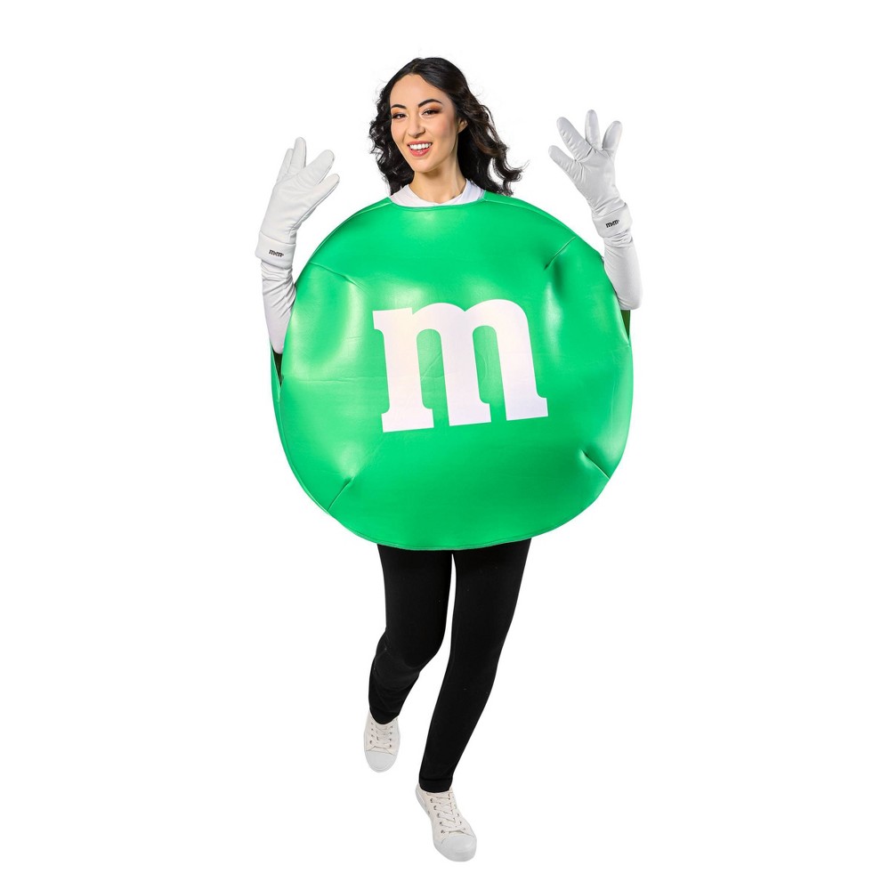 rubies kids' mars m&ms round candy costume apparel set green one size