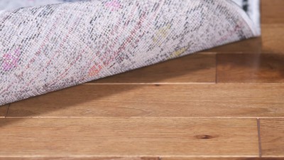 Gray and Multicolor Abstract Synthetic 6' x 9' Rectangular Rug